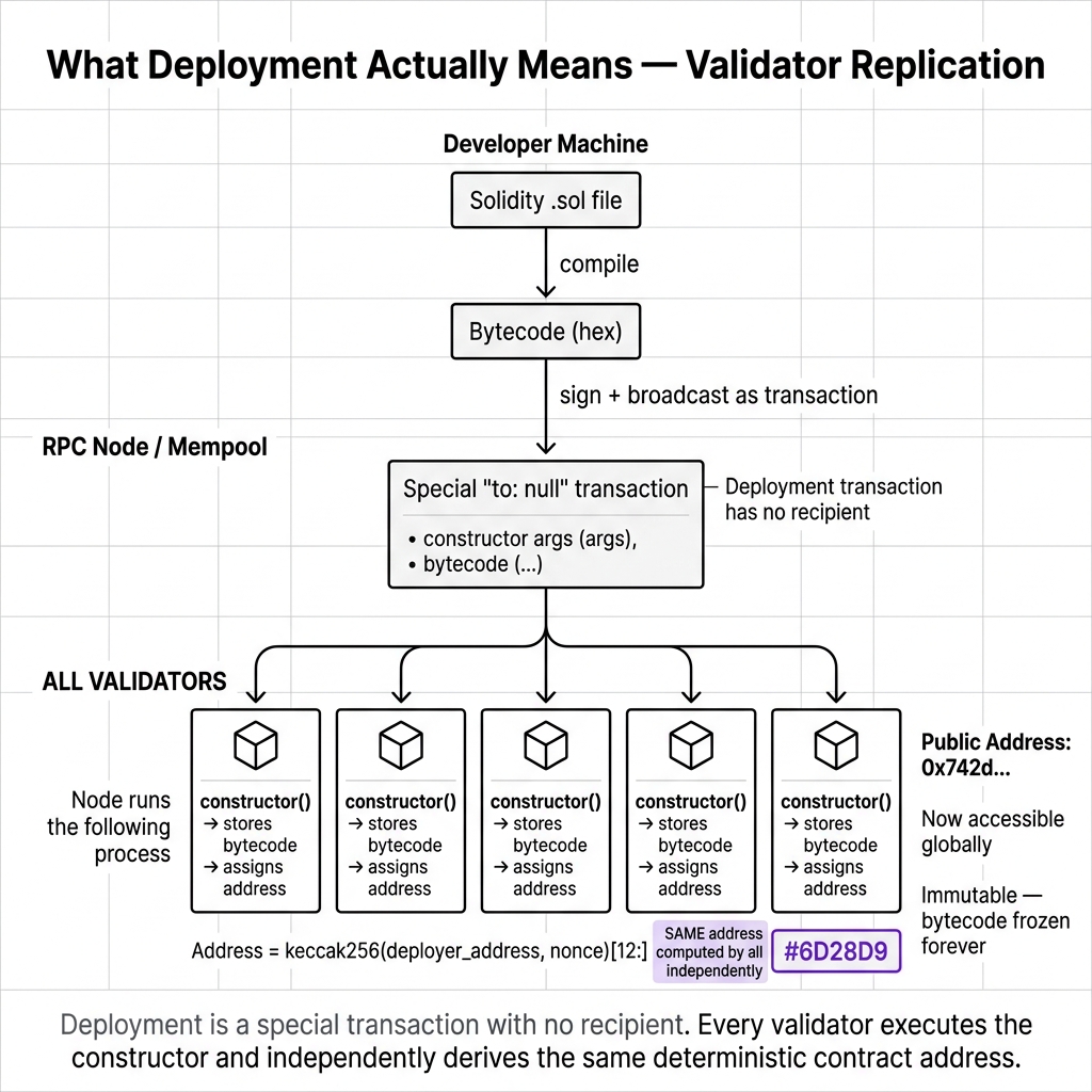 What Deployment Actually Means — Validator Replication